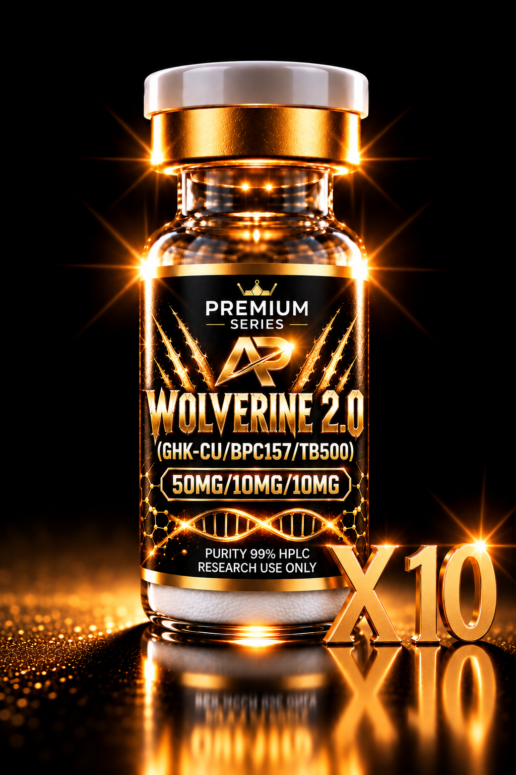 Wolverine 2.0 (GHK-Cu / BPC-157 / TB-500) — 50MG / 10MG / 10MG